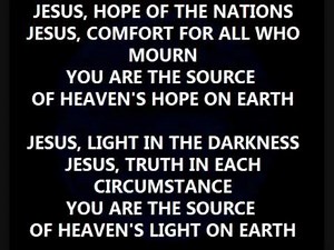 Jesus, hope of the nations (instrumental, backing track)