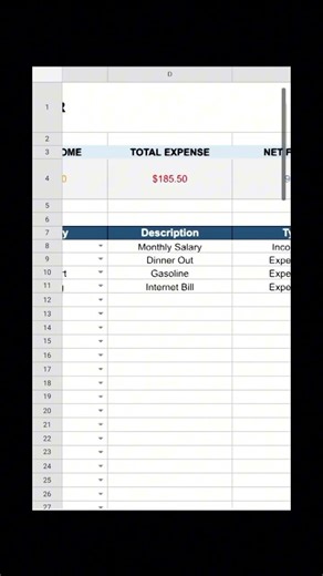 SIMPLE PERSONAL MONEY TRACKER TEMPLATE – Perfect for Beginners! #excel#spreadsheet#template#foryou