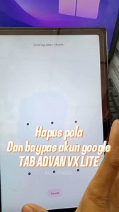 Cara hapus pola dan baypas akun google Tab Advan VX LITE android 13. #servicehp #pemula #advan | Bagus Pangesttu