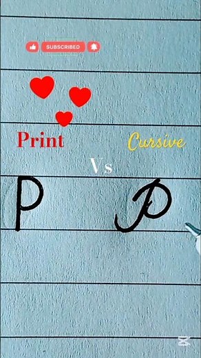 " P " in Cursive Writing | How to write in cursive | Cursive Handwriting Practice|#cursive #abcd#fyp