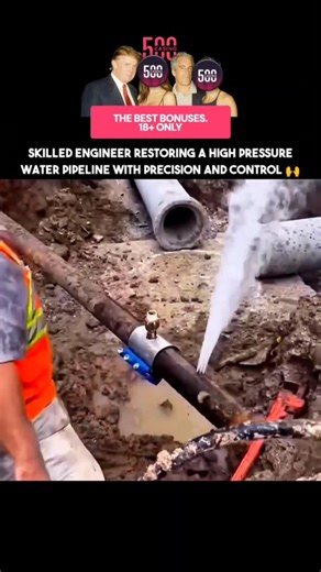 Tech || Science Facts || How it works | One mistake under pressure… and everything floods 💧⚙️ Restoring a high-pressure water pipeline isn’t just a repair job — it’s precision... | Instagram