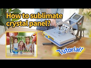 How to print sublimation glass blocks coating crystals photo frame by Craft Heat Press?