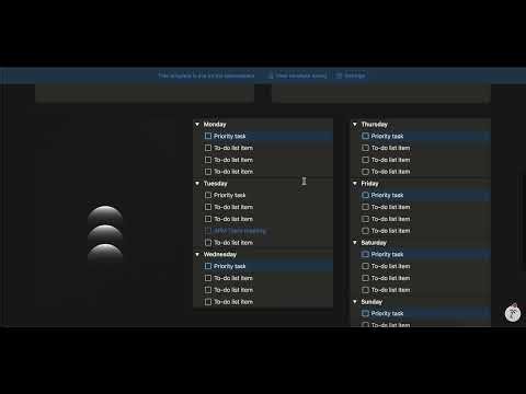 Simple Weekly Planner
