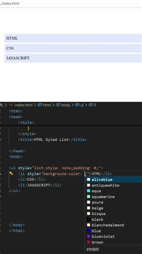 Styled List in HTML | Design Lists Using CSS | The Creative Developer #tcd