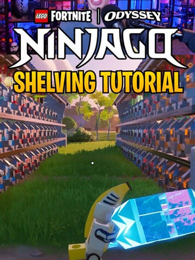 How to Build SHELVES for Chests in LEGO Fortnite Odyssey! #lego #legofortnite #legofotnite