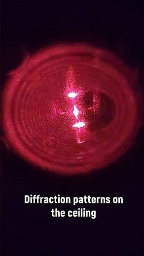 Diffraction of light in a Petri dish! #science #physics #optics