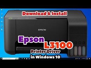 How to Download & Install Epson L3100 Printer Driver In Windows 10 - Hindi