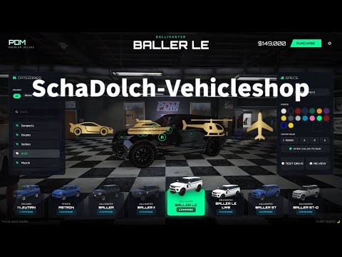 AKSY | SchaDolch Vehicle Shop | FiveM dealership (ESX, QB-Core, vRP, Standalone)