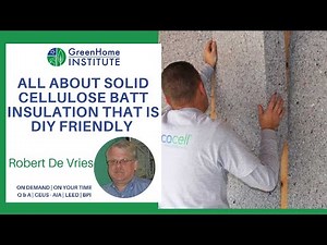 All about solid cellulose batt insulation that is DIY friendly