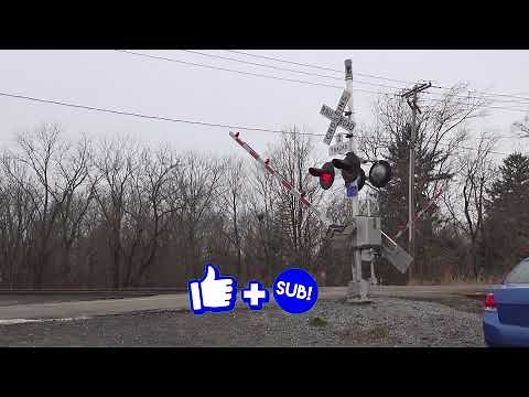 CSX Train Knocks Down Signal At Night! CSX Train Long Range View Telephone Pole Rocking In The Wind