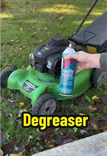 Testing Degreaser on a Running Lawn Mower Engine