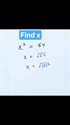 Find value of x. Easy #maths #shorts #mathematics #square #mathtricks