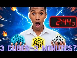 Can I Solve a 3x3,4x4 and pyraminx All In Under 3 Minutes?|CubeRushZA