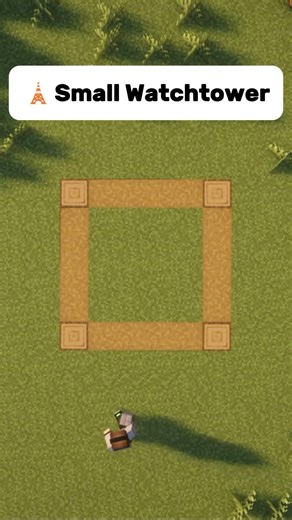 Easy🗼Small Watchtower #minecraft #mctutorial #minecrafttutorial #minecraftbuilding