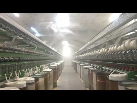 Sistema de humedad hilatura open end 100% algodon automatizado