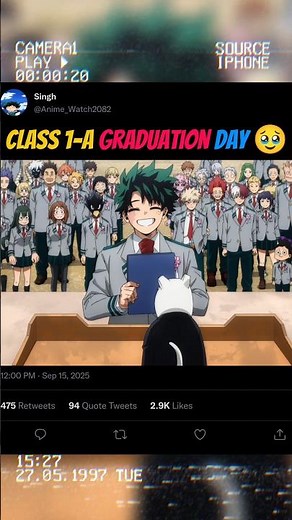 Class 1-A graduation day #myheroacademia #mha #amv #anime