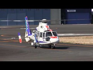 AIRBUS AS365 Takeoff & Landing JA66NH