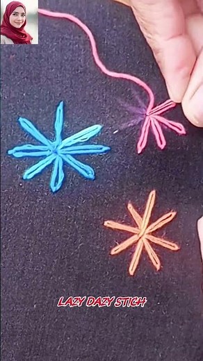 Lazy daisy stitch flowers designs |Simple and easy tutorial|