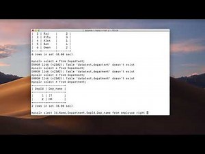 MySQL Tutorial for Beginners 37 - MySQL RIGHT JOIN