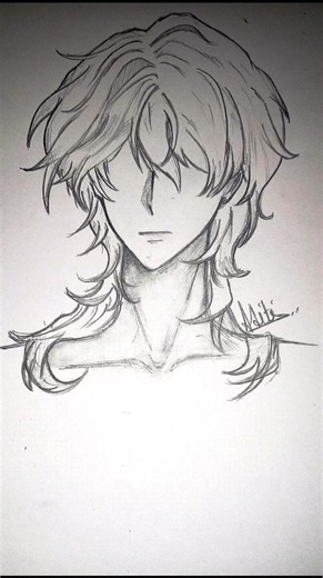 how I draw anime boy face... step by step.