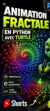 Ce code Python crée un MANDALA hypnotique ! 🌀🎨 #fractale #animation #programmation