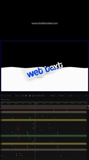 Drop Text into water - Text Animation #textanimation