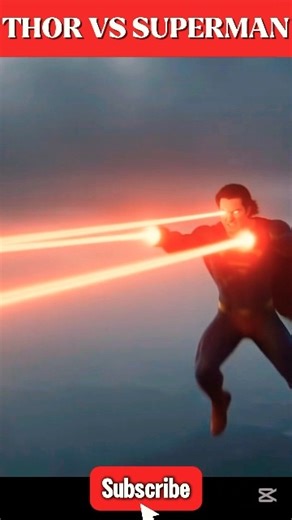 Thor vs Superman (DC vs Marvel) #animation #dc #marvel#trending#foryou#superman #thor#youtubeshorts