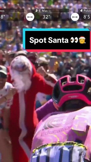Santa Claus Spotted at Tour de France 2024 | Richard Carapaz's Christmas Gift 🎅🎁