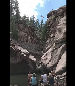 Woman survives cliff jump gone wrong