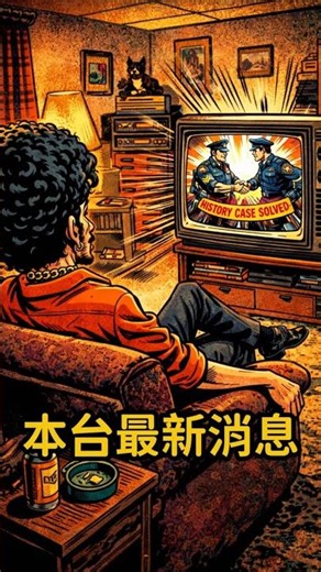 [Police]新聞說警察「破歷史」懸案，結果我家電視也破歷史紀錄😜【台哥歪英文】