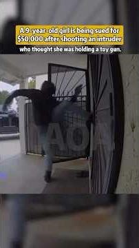 #shorts A 9-year-old girl is being sued for $50,000 after shooting an intruder #crime #news #court