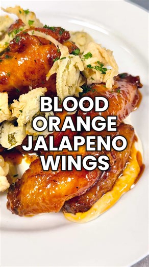 3-Step Blood Orange Jalapeño Wings Recipe