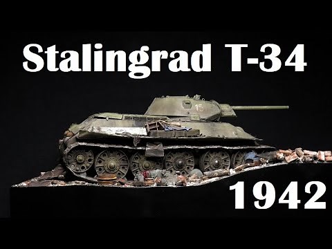 T-34/76 STZ Stalingrad 1942 Diorama (Dragon 1/35)