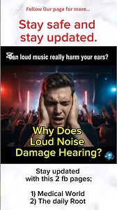 Why Does Loud Noise Damage Hearing? #healthtips #facts #staysafe #helthbenefits #shorts #shortvideo