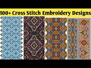 Cross Stitch Embroidery Designs//Cross Stitch Patterns#cookncraftainment