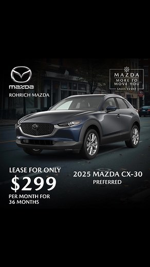 Turn every drive into an experience with the Mazda CX-30! Find yours today at Rohrich Mazda. | Rohrich Mazda | Facebook