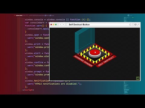 Self Destruction Button | HTML CSS JAVASCRIPT 3D Self Destruct Button Animated with HTML CSS and JS