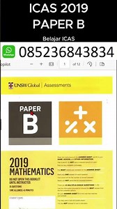ICAS 2019 Mathematics Paper B (International Competitions and Assessments for Schools)