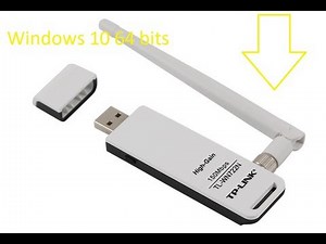 Installing the Tp link TL WN722N adapter in win 10 64 bits