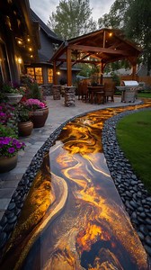 7.2M views · 128K reactions | DIY Epoxy Resin Backyard Pathway! #DIY #backyard #epoxy | Vu Craft | Facebook