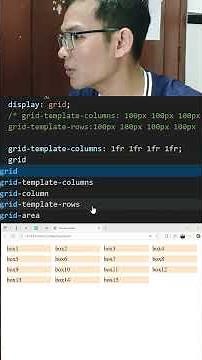 51 Diplay grid | 1fr 1fr 1fr 1fr #css