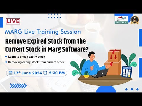 Remove Expired Stock from the Current Stock in Marg Software?