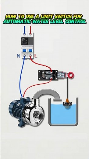 How to Use a Limit Switch for Automatic Water Level Control #limitswitch #diyelectrical
