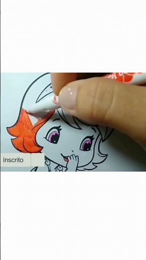 Colorindo desenho da Moranguinho coelinha | #shorts - Pintar e Colorir