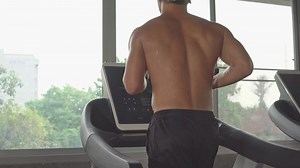 Muscular Shirtless Man Running On Treadmill Stock Footage Video (100% Royalty-free) 1075450916 | Shutterstock