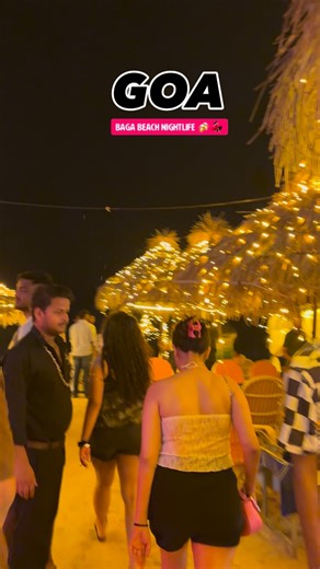goawalaofficial on Instagram: "Baga Beach nightlife 😍💃🏻🍻 #goa #goalove #goabeach #goadiaries #goatrip #goatourism #goavibes #goabeach #baga #calangute #candolim #goa"