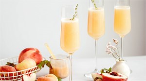 Fresh Peach Bellini Cocktail Recipe - Tasting Table