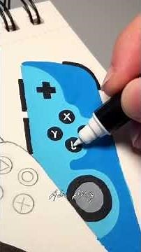 Drawing Xbox, PS5 and Nintendo Switch Controllers Fusion Effect with Posca Markers!