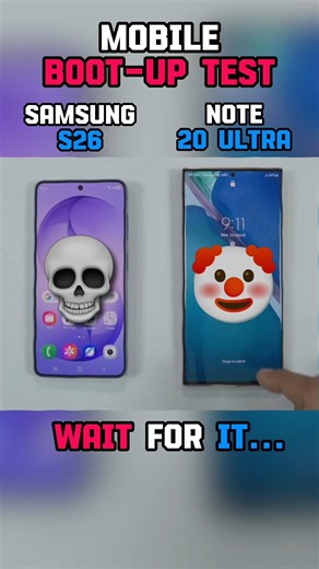 💥 SAMSUNG S26 VS SAMSUNG NOTE 20 ULTRA BOOT-UP TEST!!
