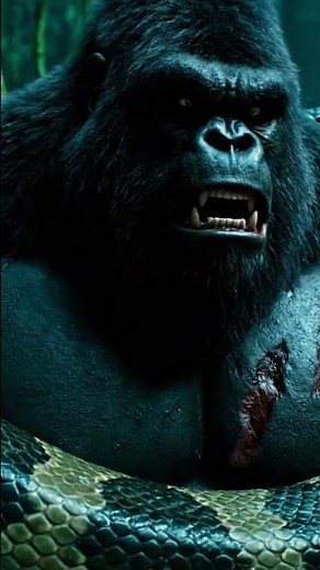 ⚡ Epic Survival Battle | Kong Fights Giant Python to Protect Baby Monkey